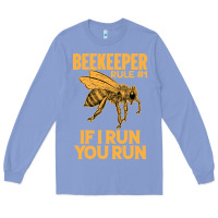 Colony Blue bee beekeeper if i run you run bumble bee humour 449 hive beekeeping Long Sleeve Tee - Craftify