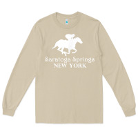 Mushroom Saratoga Springs New York Horse Racing Jockey Long Sleeve Tee - Craftify
