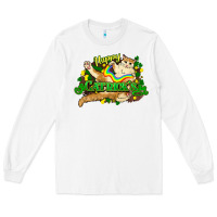 White St. Patrick's Day cat Long Sleeve Tee - HowdyJamesFarm