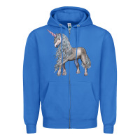 True Royal Unicorn Zipper Hoodie - LillyAllenDesigns