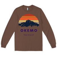 Chestnut Okemo Vermont Skiing Snowboarding Hikers Gifts for VT Travel Long Sleeve Tee - InspiraDesign