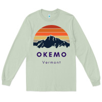 Matcha Okemo Vermont Skiing Snowboarding Hikers Gifts for VT Travel Long Sleeve Tee - InspiraDesign