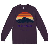 Plum Okemo Vermont Skiing Snowboarding Hikers Gifts for VT Travel Long Sleeve Tee - InspiraDesign