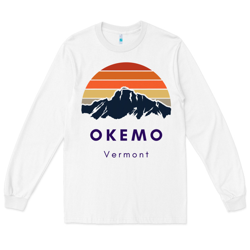 Okemo Vermont Skiing Snowboarding Hikers Gifts For Vt Travel Long Sleeve Tee by InspiraDesign | Teevron