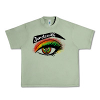 Oil Green juneteenth eyelash cowgirl Urban Heavy Tee - CowGirlArtShop