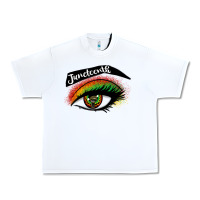 White juneteenth eyelash cowgirl Urban Heavy Tee - CowGirlArtShop