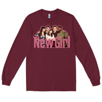 Burgundy new girl tv series Long Sleeve Tee - InspiraDesign