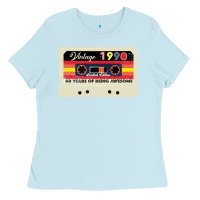 Baby Blue vintage 1990 60th birthday cassette 30 years old 60 years Ladies Tee - Bettercallsaul