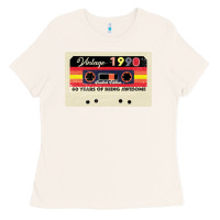 Bone vintage 1990 60th birthday cassette 30 years old 60 years Ladies Tee - Bettercallsaul