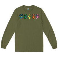 Army Green Jerrys Designer Bears Long Sleeve Tee - InspiraDesign