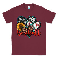 Burgundy baseball hearts Classic Tee - Jasminsmagicworld