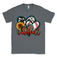 Charcoal Heather baseball hearts Classic Tee - Jasminsmagicworld