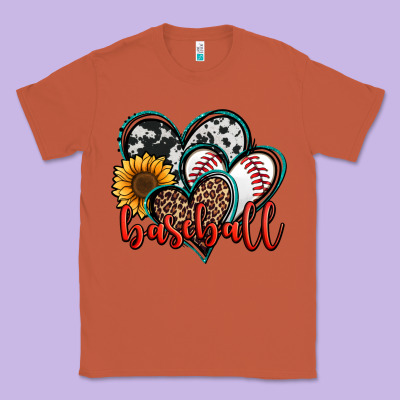 Baseball Hearts Classic Tee Designed By Jasminsmagicworld