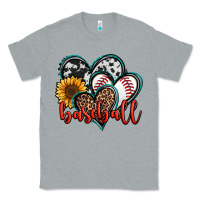 Heather Grey baseball hearts Classic Tee - Jasminsmagicworld
