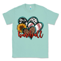 Seafoam baseball hearts Classic Tee - Jasminsmagicworld