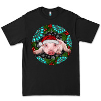 Black Baby Pig Christmas Premium Tee - RanaPortraitStore