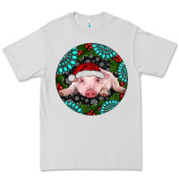 Dove Grey Baby Pig Christmas Premium Tee - RanaPortraitStore