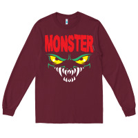 Burgundy monster Long Sleeve Tee - InspiraDesign