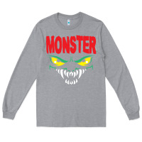 Heather Grey monster Long Sleeve Tee - InspiraDesign