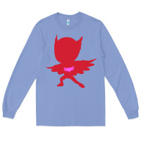 Colony Blue owlette illustration Long Sleeve Tee - InspiraDesign