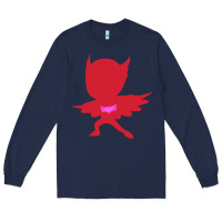 Navy owlette illustration Long Sleeve Tee - InspiraDesign