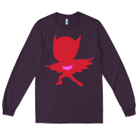 Plum owlette illustration Long Sleeve Tee - InspiraDesign
