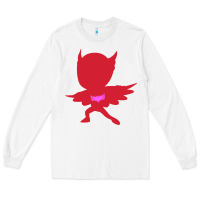 White owlette illustration Long Sleeve Tee - InspiraDesign