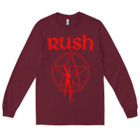 Burgundy vintage starman Long Sleeve Tee - InspiraDesign