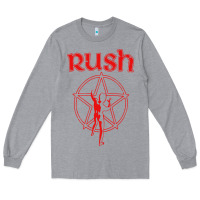Heather Grey vintage starman Long Sleeve Tee - InspiraDesign