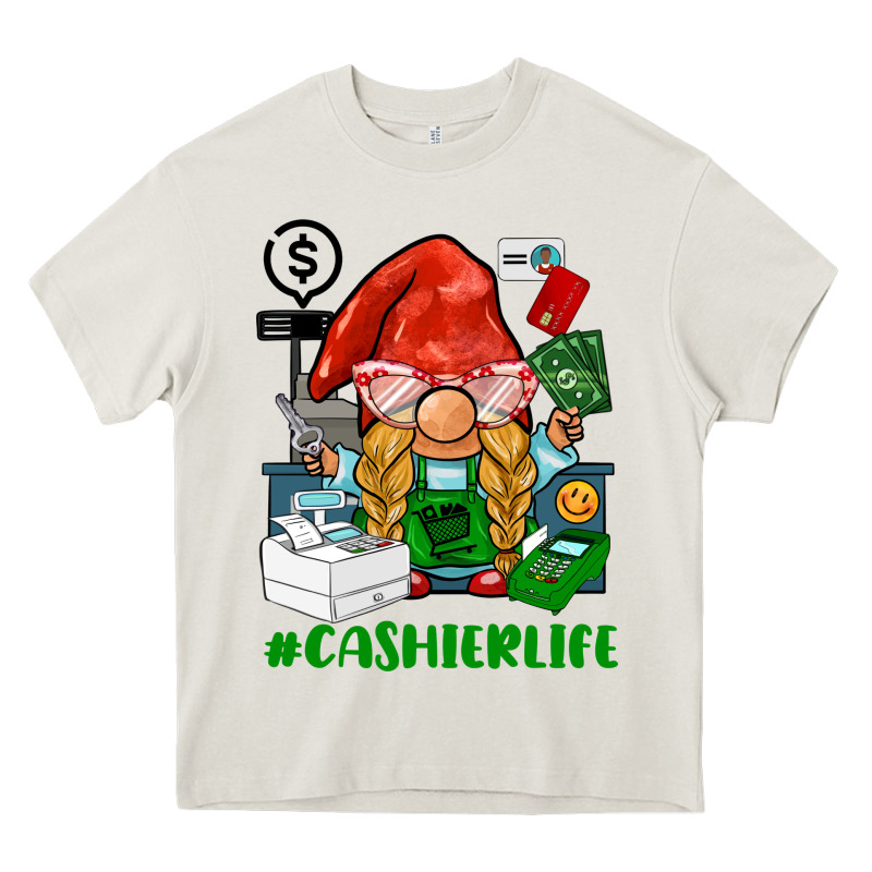 Cashier  Life Gnome Heavy Core Tee by BarkalooDesign | Teevron
