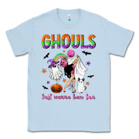 Dusty Blue Ghouls just wanna have fun Classic Tee - NancyCooperArtShop