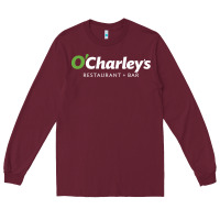 Burgundy O'Charley's Resto and Bar Long Sleeve Tee - InspiraDesign