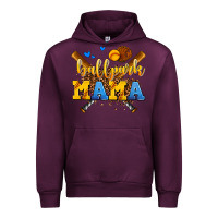Mauve Wine ballpark mama Urban Hoodie - AdoDesignShop