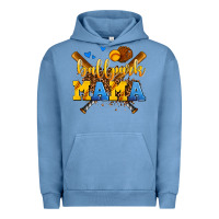 Pigment Pebble Blue ballpark mama Urban Hoodie - AdoDesignShop