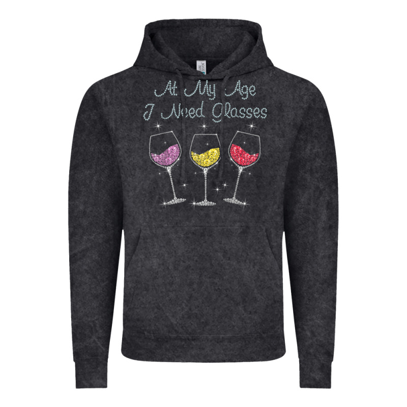 At My Age I Need Glasses Vintage Hoodie by DesignPulse | Teevron
