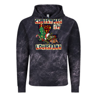 Cloud Black christmas in louisiana Vintage Hoodie - CowGirlArtShop