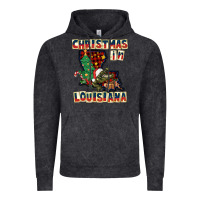 Vintage Black christmas in louisiana Vintage Hoodie - CowGirlArtShop