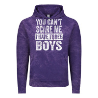 Cloud Purple You Can't Scare Me I Have Three Boys Funny Sons Mom Dad Gift Vintage Hoodie - DesignPulse
