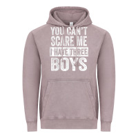 Vintage Zinc You Can't Scare Me I Have Three Boys Funny Sons Mom Dad Gift Vintage Hoodie - DesignPulse