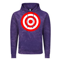 Cloud Purple bullseye target red & white rings target Vintage Hoodie - DesignPulse