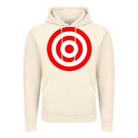 Vintage Artic bullseye target red & white rings target Vintage Hoodie - DesignPulse