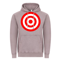 Vintage Zinc bullseye target red & white rings target Vintage Hoodie - DesignPulse
