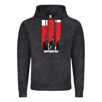 Vintage Black INTERPOL BAN Vintage Hoodie - DesignPulse