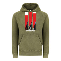 Vintage Olive INTERPOL BAN Vintage Hoodie - DesignPulse