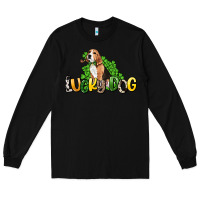 Black lucky dog St. Patrick's Long Sleeve Tee - HowdyJamesFarm