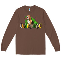 Chestnut lucky dog St. Patrick's Long Sleeve Tee - HowdyJamesFarm