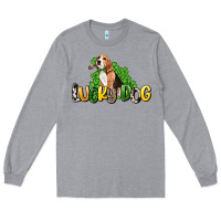 Heather Grey lucky dog St. Patrick's Long Sleeve Tee - HowdyJamesFarm