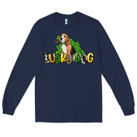 Navy lucky dog St. Patrick's Long Sleeve Tee - HowdyJamesFarm