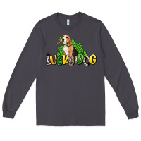 Smoke lucky dog St. Patrick's Long Sleeve Tee - HowdyJamesFarm