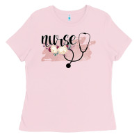 Bubblegum Pink Nurse Floral Ladies Tee - Bettercallsaul